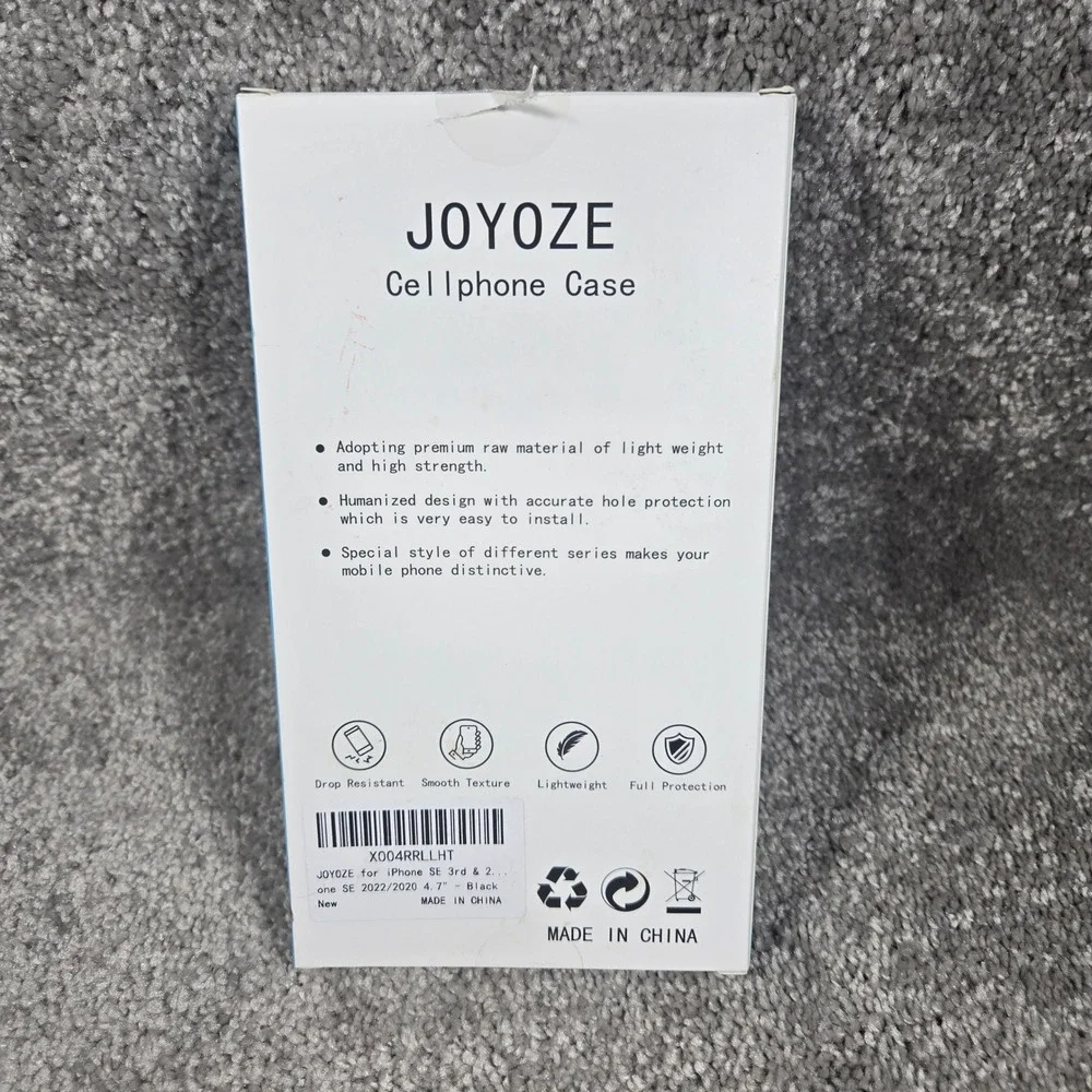 JOYOZE Cellphone Case Black Ring Stand‎ Screen Protector iPhone SE 7 8 4.7